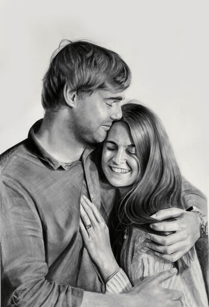 Couple - Graphite Pencil Portrait