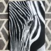 zebra art print by Liesel Wessels